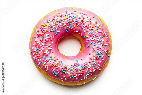 A doughnut on isolated background