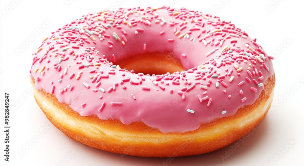 A doughnut on isolated background A doughnut on isolated background