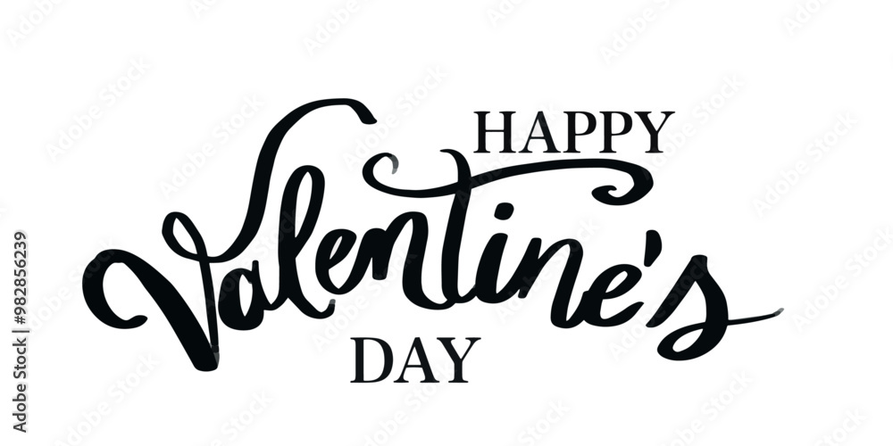 vector text happy valentine's day with hearts graphics vector text happy valentine's day with hearts graphics