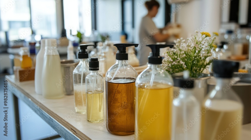 A zero-waste workshop where participants learn to make their own cleaning products using natural ingredients and refillable bottles, promoting a waste-free home. A zero-waste workshop where participants learn to make their own cleaning products using natural ingredients and refillable bottles, promoting a waste-free home.