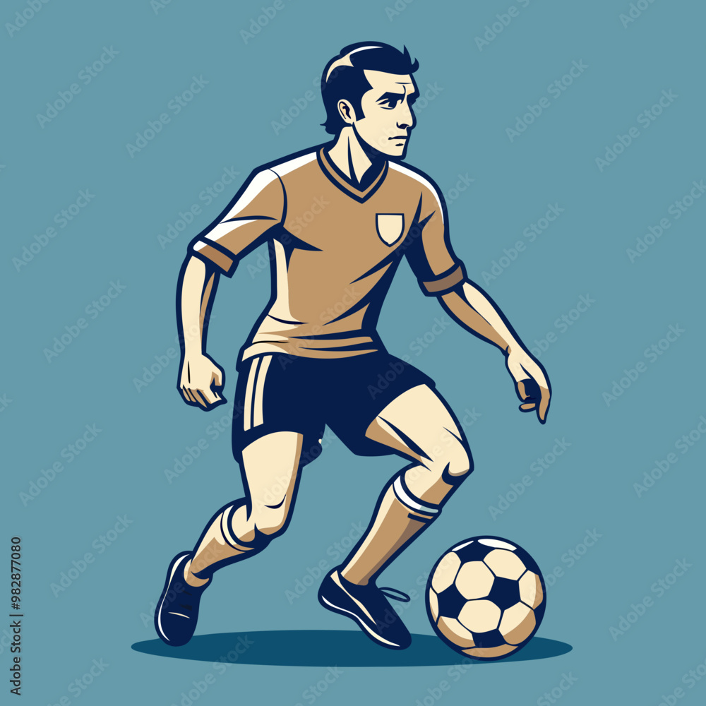 soccer player with ball soccer player with ball
