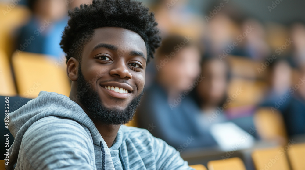 A man with a beard and a gray hoodie is smiling A man with a beard and a gray hoodie is smiling