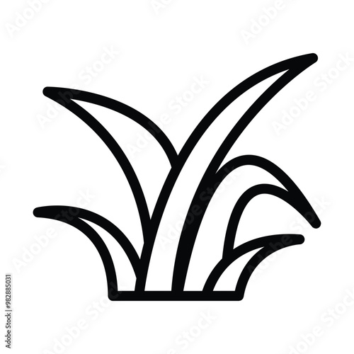 Nice Grass Agriculture Icon Design