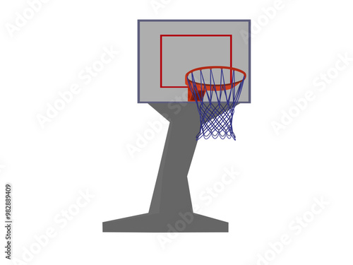 basketball on a white background.