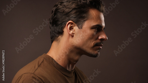 Profile Pose of Male Model