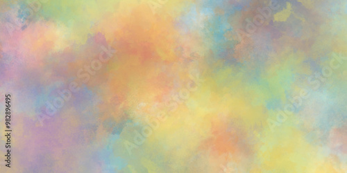 Abstract bright and shinny lovely soft color watercolor background, Beautiful and light color colorful background, Colorful and bright watercolor background texture with grunge watercolor splashes.