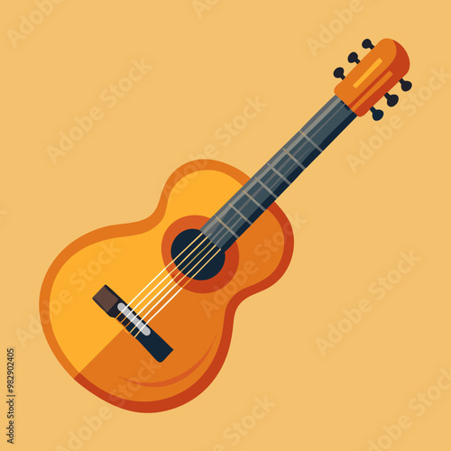 vector illustration of guitar