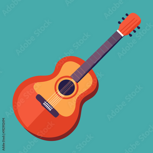 vector illustration of guitar