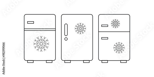refrigerator appliance kitchen icon . freezer fridge icon. vector freezer icon isolated background eps 10.