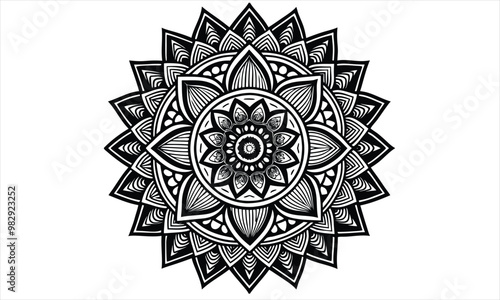 Mandala Round Ornament silhouette 