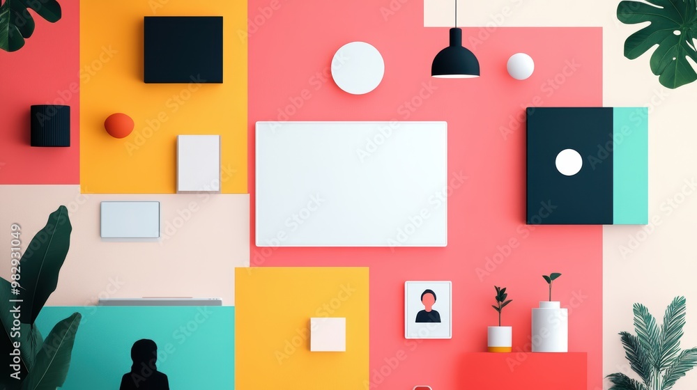 A diverse team of coworkers collaborate remotely, using a digital whiteboard and video chat, with each person in their own home office setting. A diverse team of coworkers collaborate remotely, using a digital whiteboard and video chat, with each person in their own home office setting.
