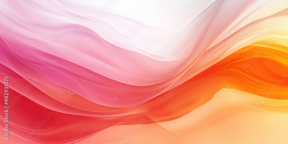Vibrant Gradient Wave: Abstract Contemporary Art in Orange/Pink/Yellow Hues Vibrant Gradient Wave: Abstract Contemporary Art in Orange/Pink/Yellow Hues
