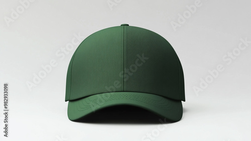 blank green cap mockup for design presentation mockup or print advertising photo