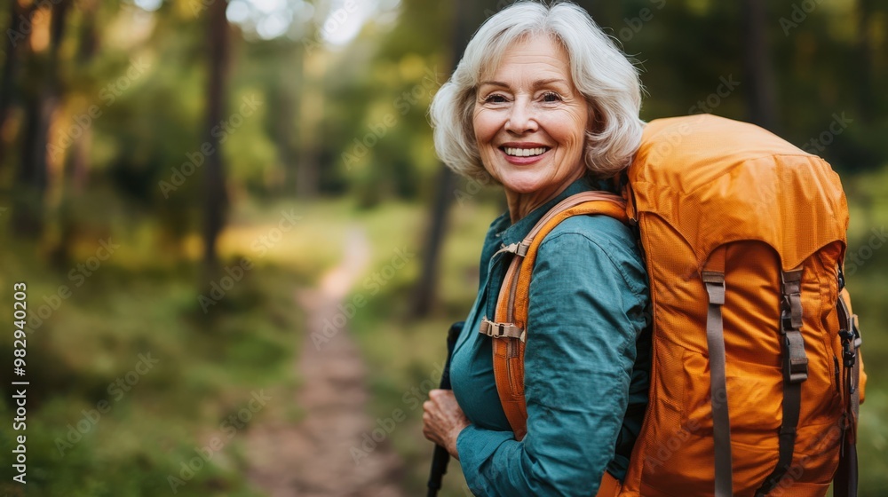 Portrait of an Adventurous Senior Woman Portrait of an Adventurous Senior Woman