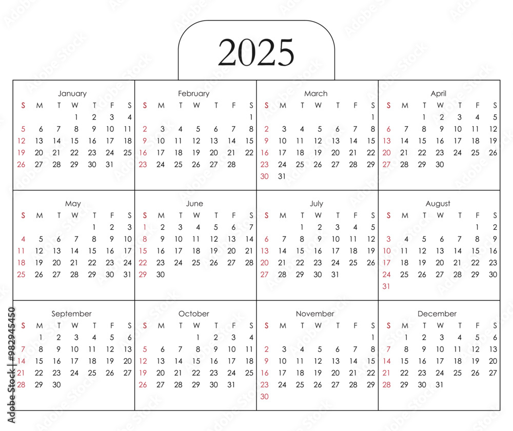 Calendar 2025 year. The week starts on Sunday. Calendar 2025 year. The week starts on Sunday.
