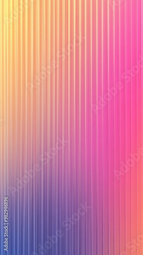 Vibrant gradient background with vertical lines transitioning from warm yellow and orange hues to cool purple and pink tones, creating a dynamic and colorful abstract design.