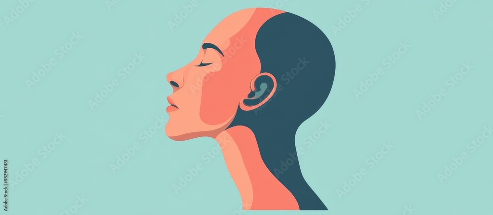 Close Up Of Human Head Analysis For Allergic Rhinitis And Sinus Mucus Close Up Of Human Head Analysis For Allergic Rhinitis And Sinus Mucus