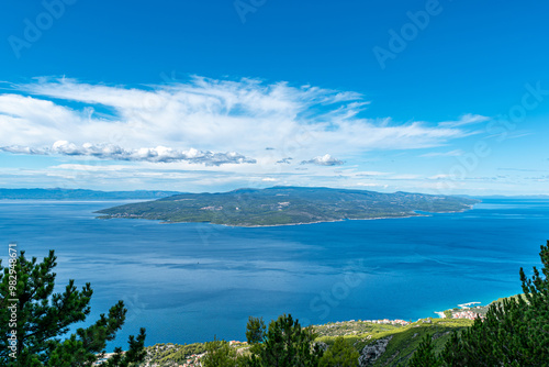 Makarska Riviera seafront on September, Croatia