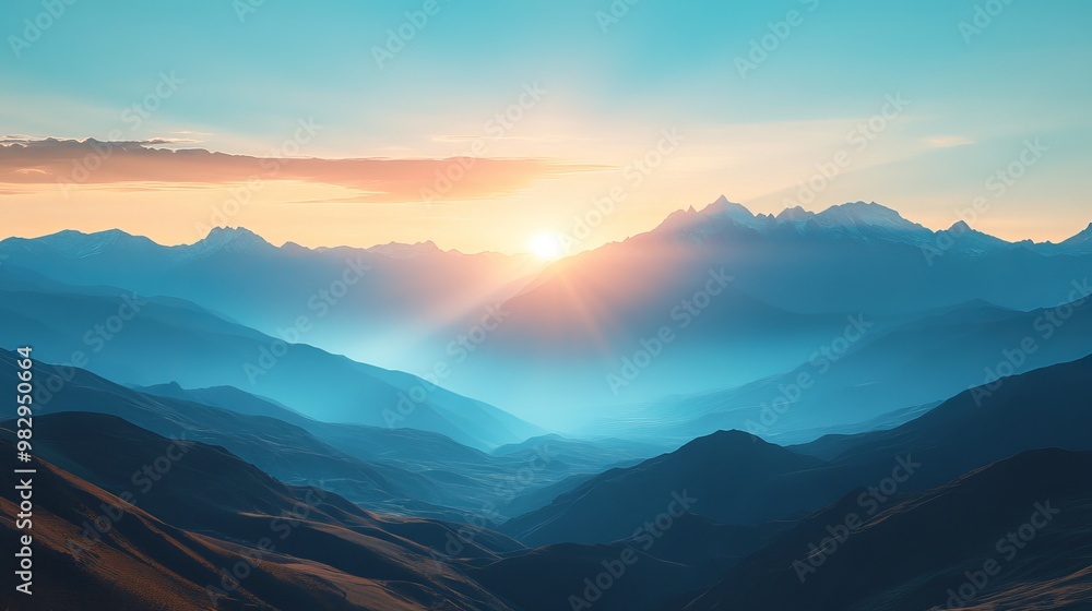Fototapeta premium A dawn landscape
