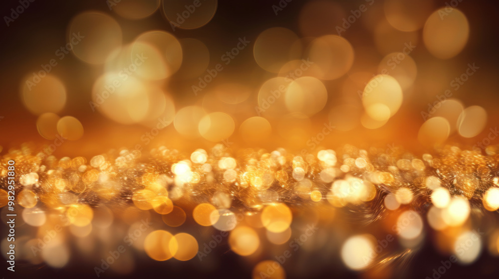 Blur bookeh gold lights or flashes on a brown color background Blur bookeh gold lights or flashes on a brown color background