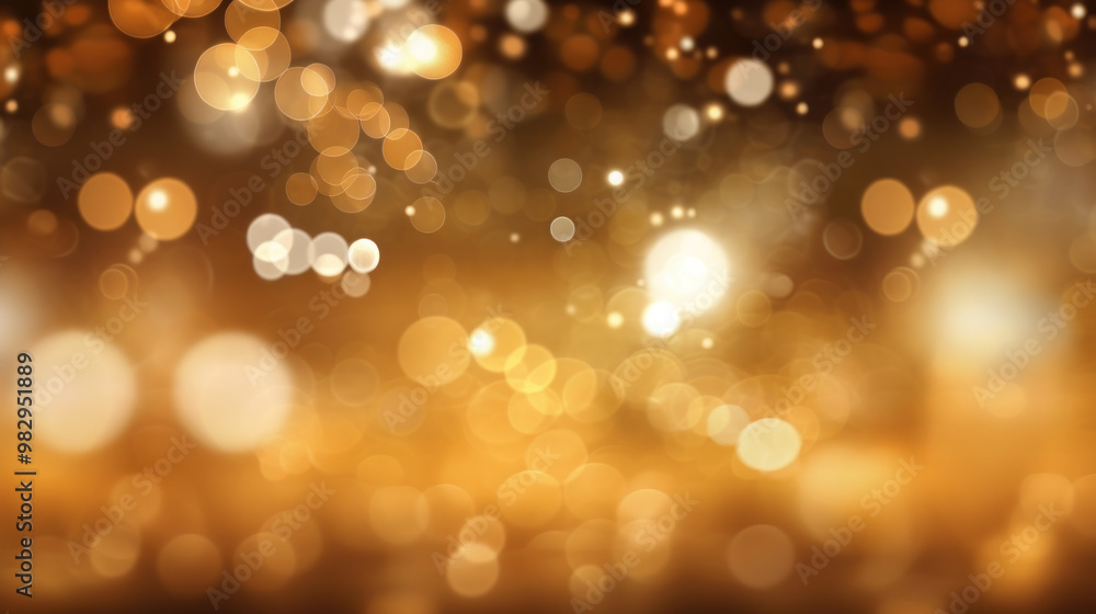 Blur bookeh gold lights or flashes on a brown color background Blur bookeh gold lights or flashes on a brown color background