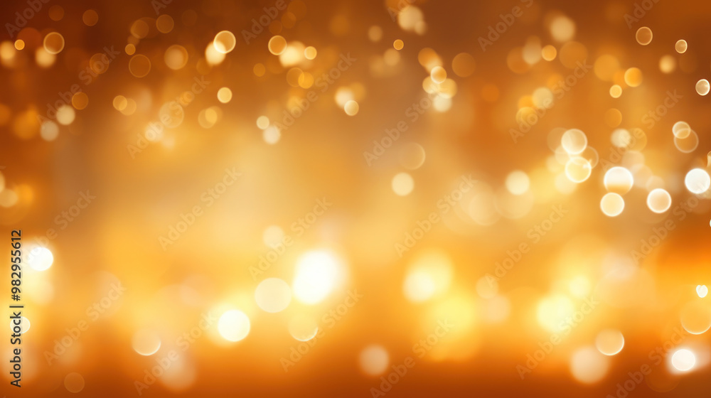 Blur bookeh gold lights or flashes on a light orange color background Blur bookeh gold lights or flashes on a light orange color background