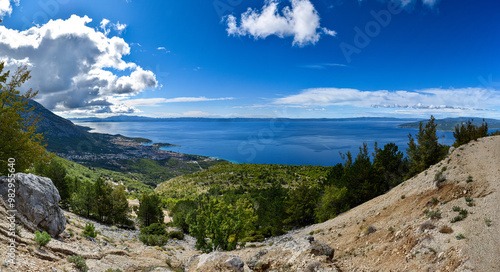Makarska Riviera seafront on September, Croatia