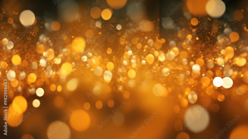 Blur bookeh gold lights or flashes on a vivid brown color background Blur bookeh gold lights or flashes on a vivid brown color background