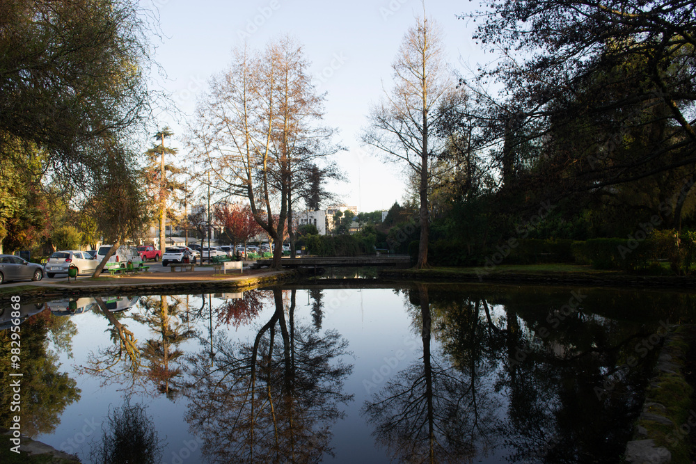 a lagoon on a university campus in Concepcion Chile a lagoon on a university campus in Concepcion Chile