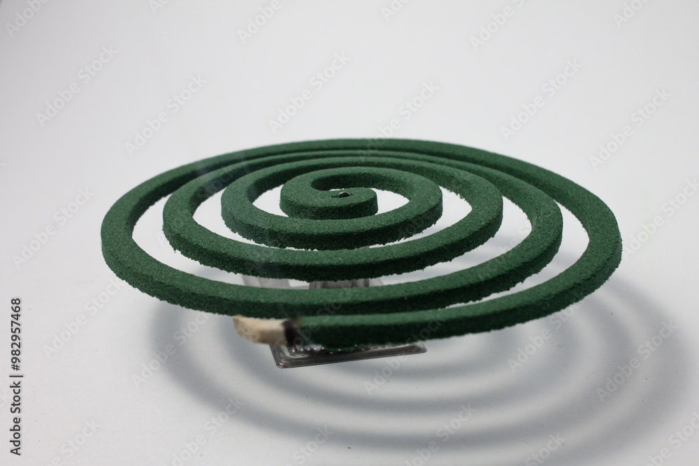isolated green spiral mosquito coil isolated green spiral mosquito coil