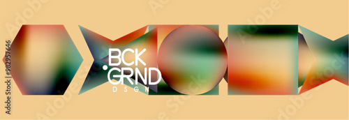 Fluid color geometric shapes abstract background. Vector Illustration For Wallpaper, Banner, Background, Card, Book Illustration, landing page