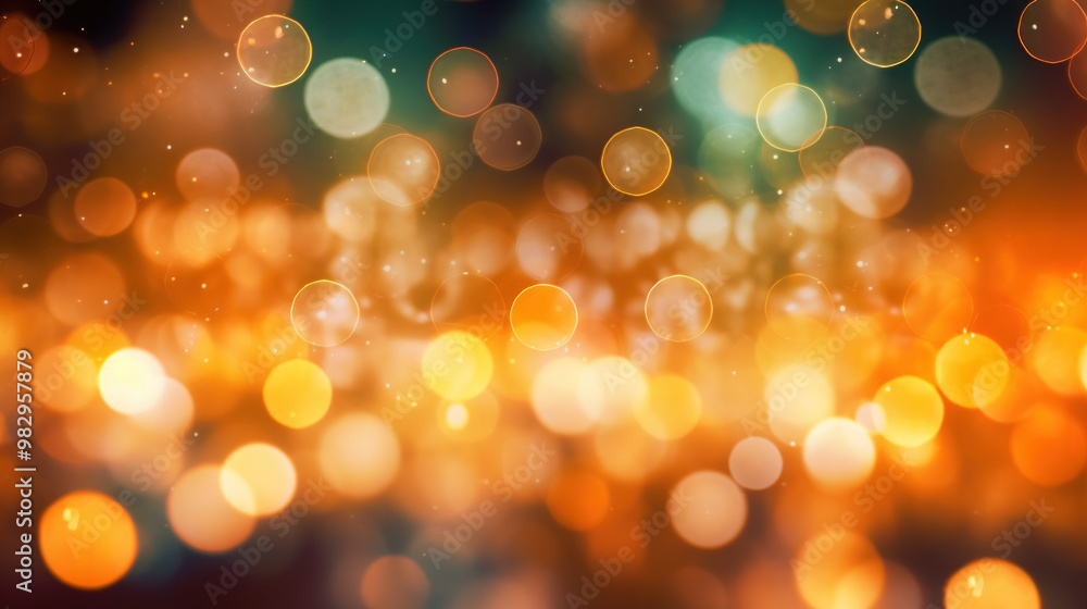 Blur bookeh gold lights or flashes on a colorful color background Blur bookeh gold lights or flashes on a colorful color background