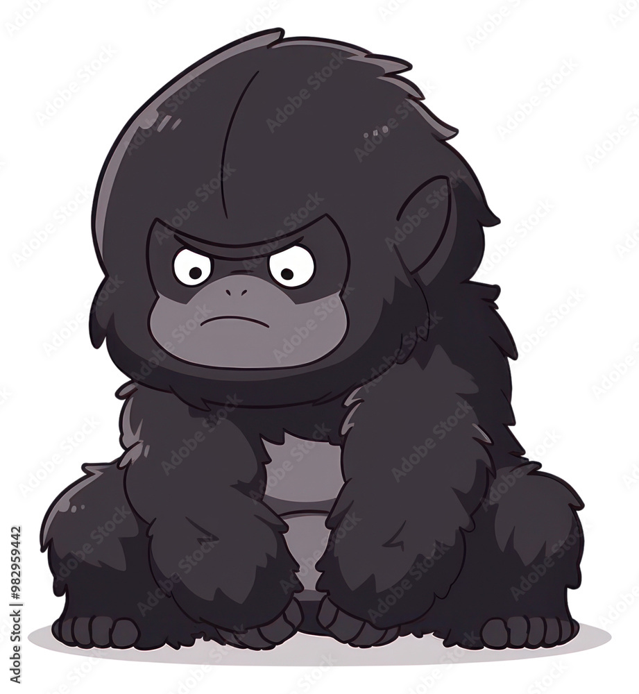 Obraz premium PNG Gorilla wildlife animal mammal.