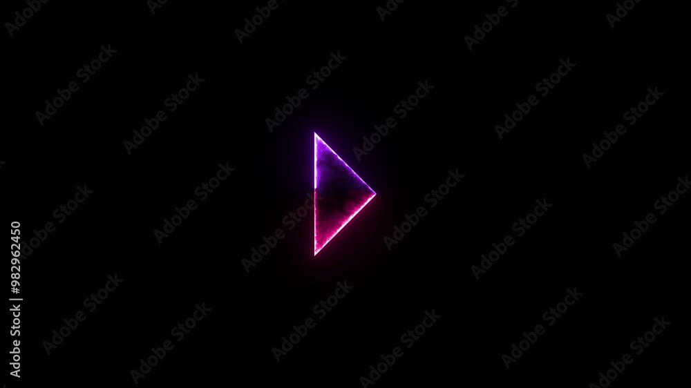 Media control symbols icon glow neon fire symbol animation Media control symbols icon glow neon fire symbol animation