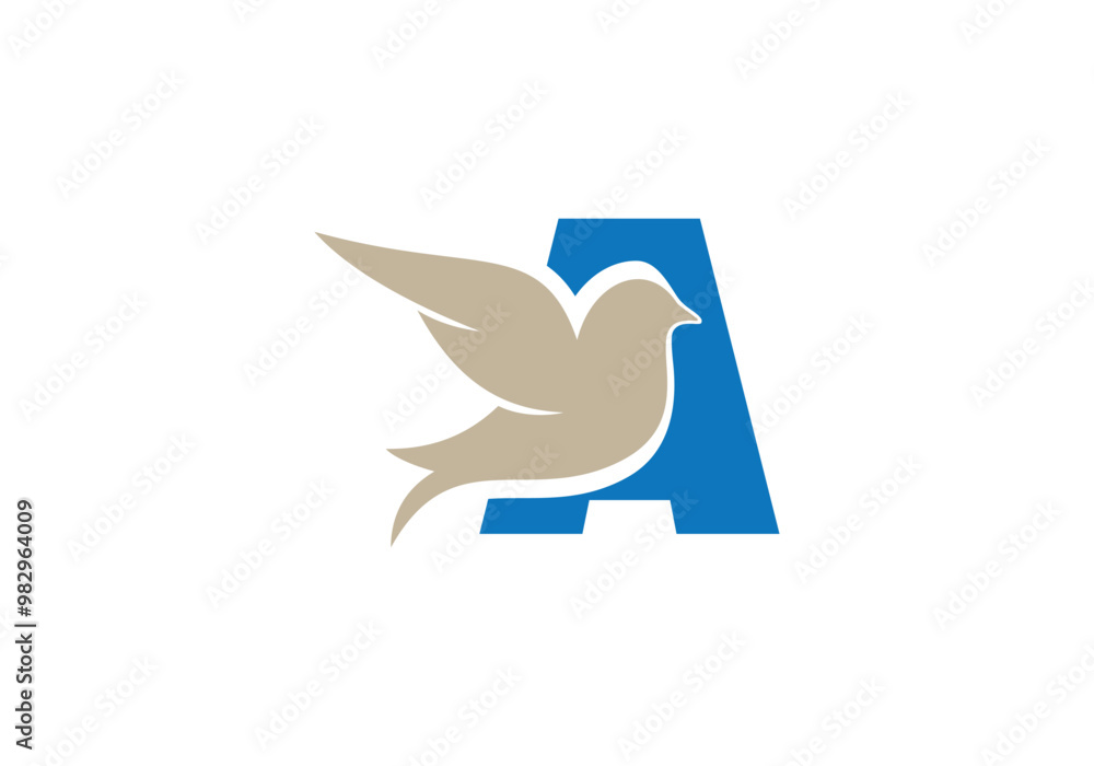this is a creative letter A and added birds logo design for your business. this is a creative letter A and added birds logo design for your business.