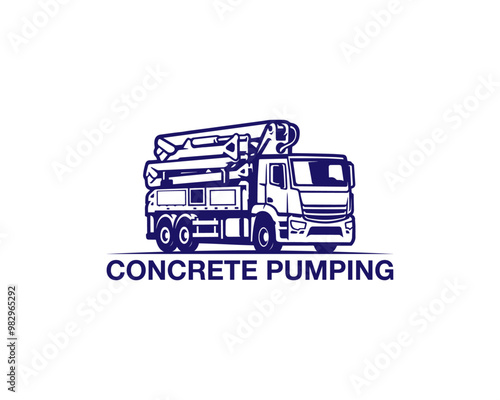 Concrete pumping logo