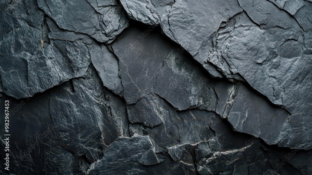 dramatic closeup of dark grey slate texture with intricate patterns of fissures and layers creating an abstract moody backdrop dramatic closeup of dark grey slate texture with intricate patterns of fissures and layers creating an abstract moody backdrop