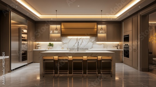 Wallpaper Mural Modern Luxury Kitchen Interior Design Torontodigital.ca