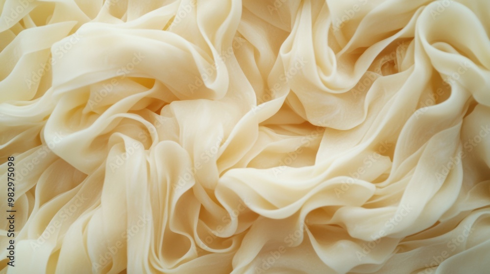 A close up of a pile of white cloth with some ripples, AI A close up of a pile of white cloth with some ripples, AI