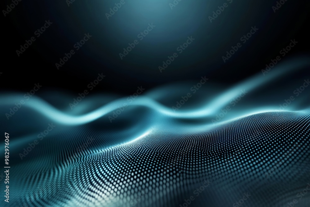 Abstract Blue Dotted Waves Abstract Blue Dotted Waves
