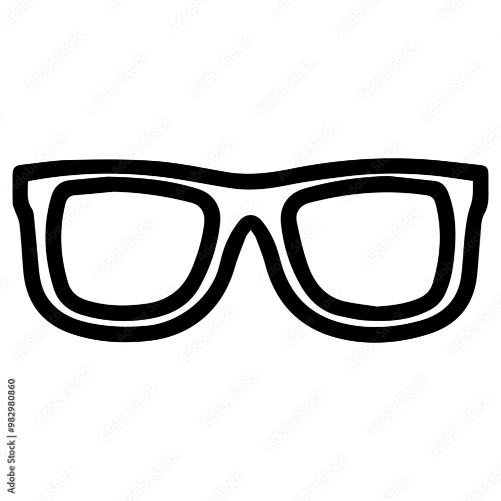 Fototapeta premium Glasses icon. Dark Glasses. Sunglasses, men's glasses.