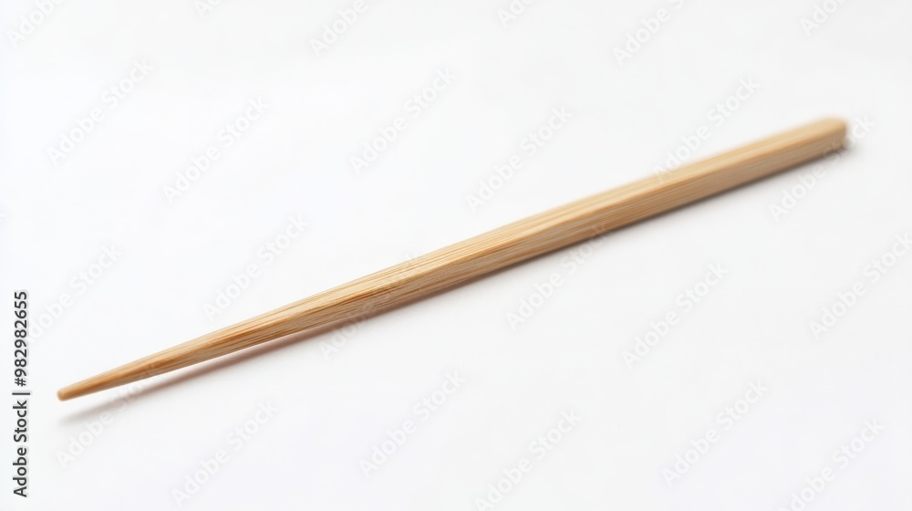 Toothpick: Wooden Stick Object on Isolated White Background Toothpick: Wooden Stick Object on Isolated White Background