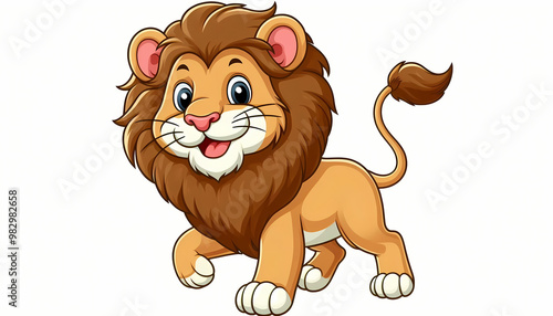 Illustration of Lion against a white background