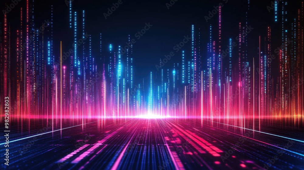 Abstract design showcasing the connection points in a smart city, highlighting data technology Abstract design showcasing the connection points in a smart city, highlighting data technology