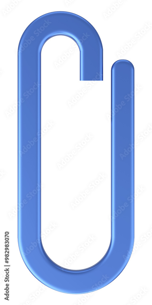 3D illustration of Paper Clip.
