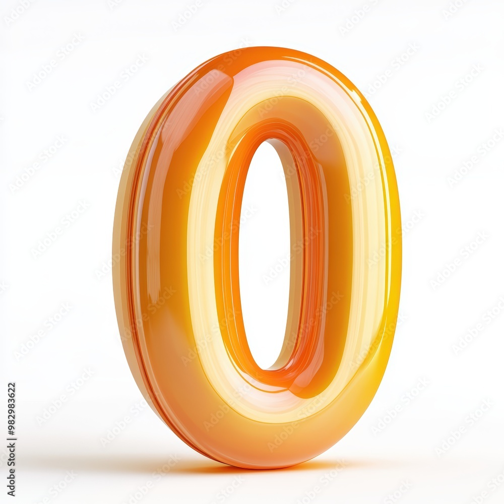 3D number 0 with orange texture realistic modern design, soft lighting, white background. 3D number 0 with orange texture realistic modern design, soft lighting, white background.