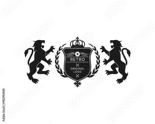 Lion crest logo