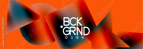 Fluid color geometric shapes abstract background. Vector Illustration For Wallpaper, Banner, Background, Card, Book Illustration, landing page