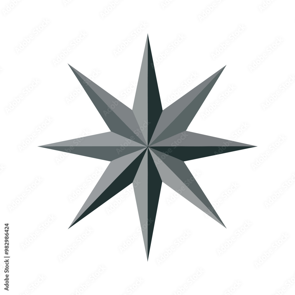 Silver star icon vector Isolated on white Background. Silver star icon vector Isolated on white Background.