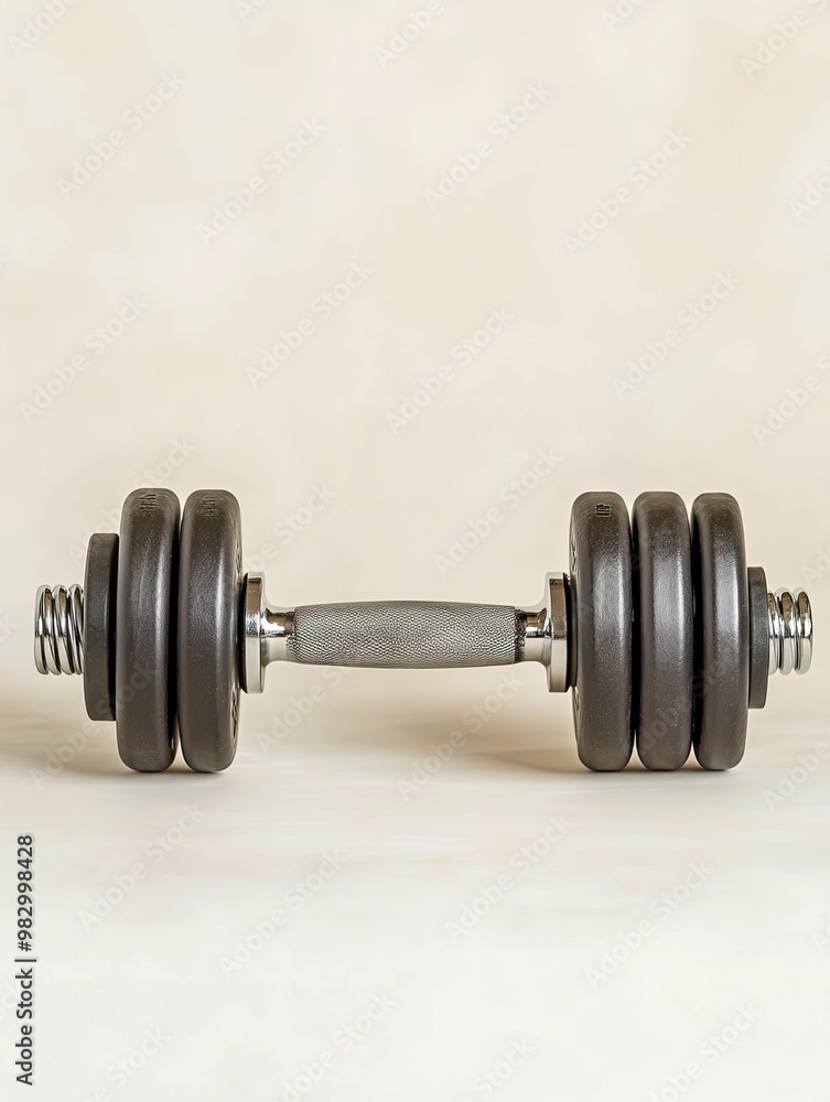 Naklejka premium Lighthearted Portrait of a Playful Character Holding Weights, Emphasizing Humor and Fitness in a Fun and Quirky Setting